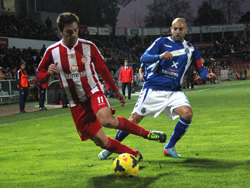 Partido Girona- Tenerife (2-2), 1 de diciembre de 2013